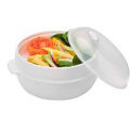 2 Tier Microwave Rice Noodle Portable Vegetable Food Steamer